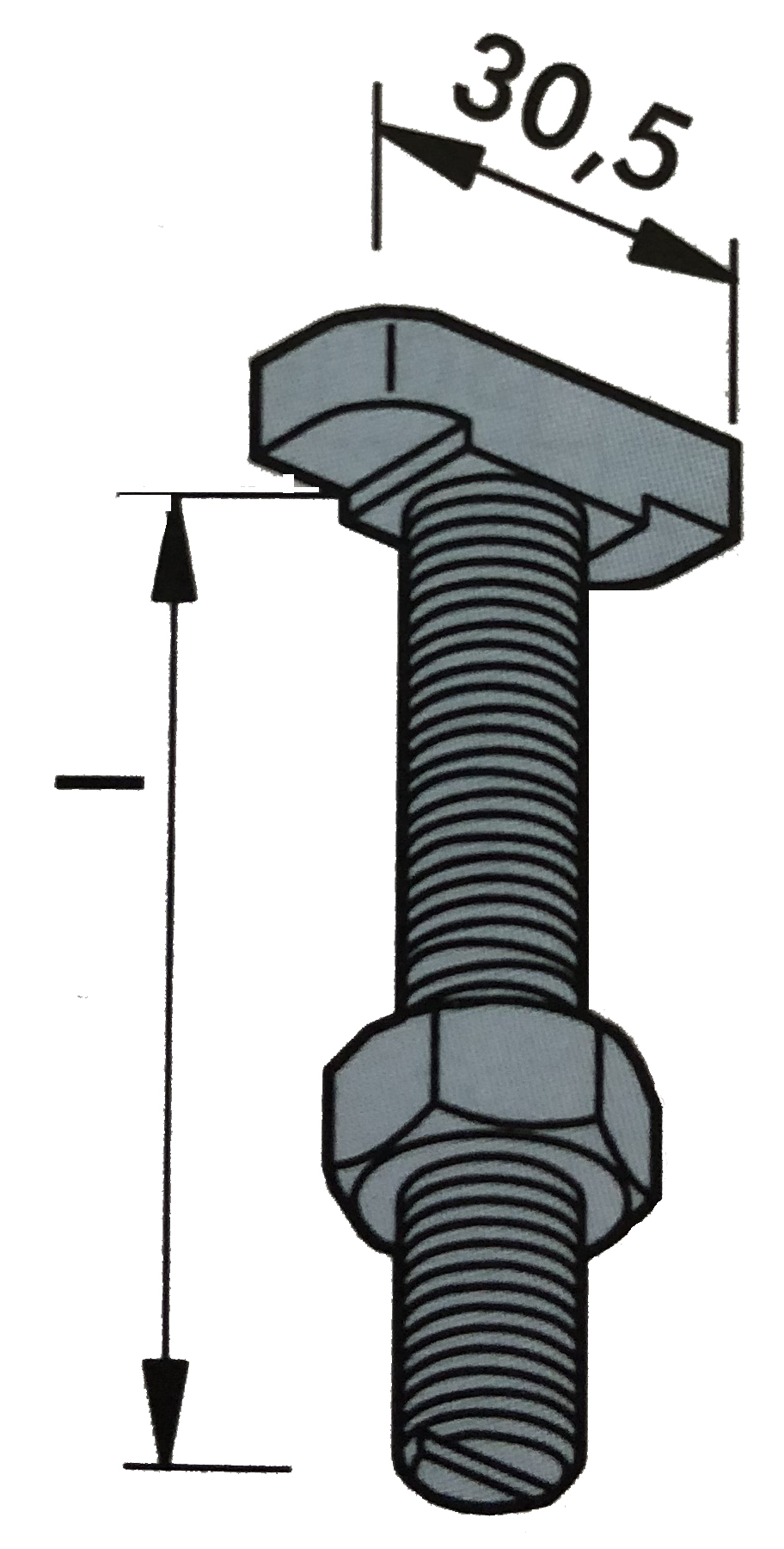 Boulon à tête marteau 4.6 Halfen