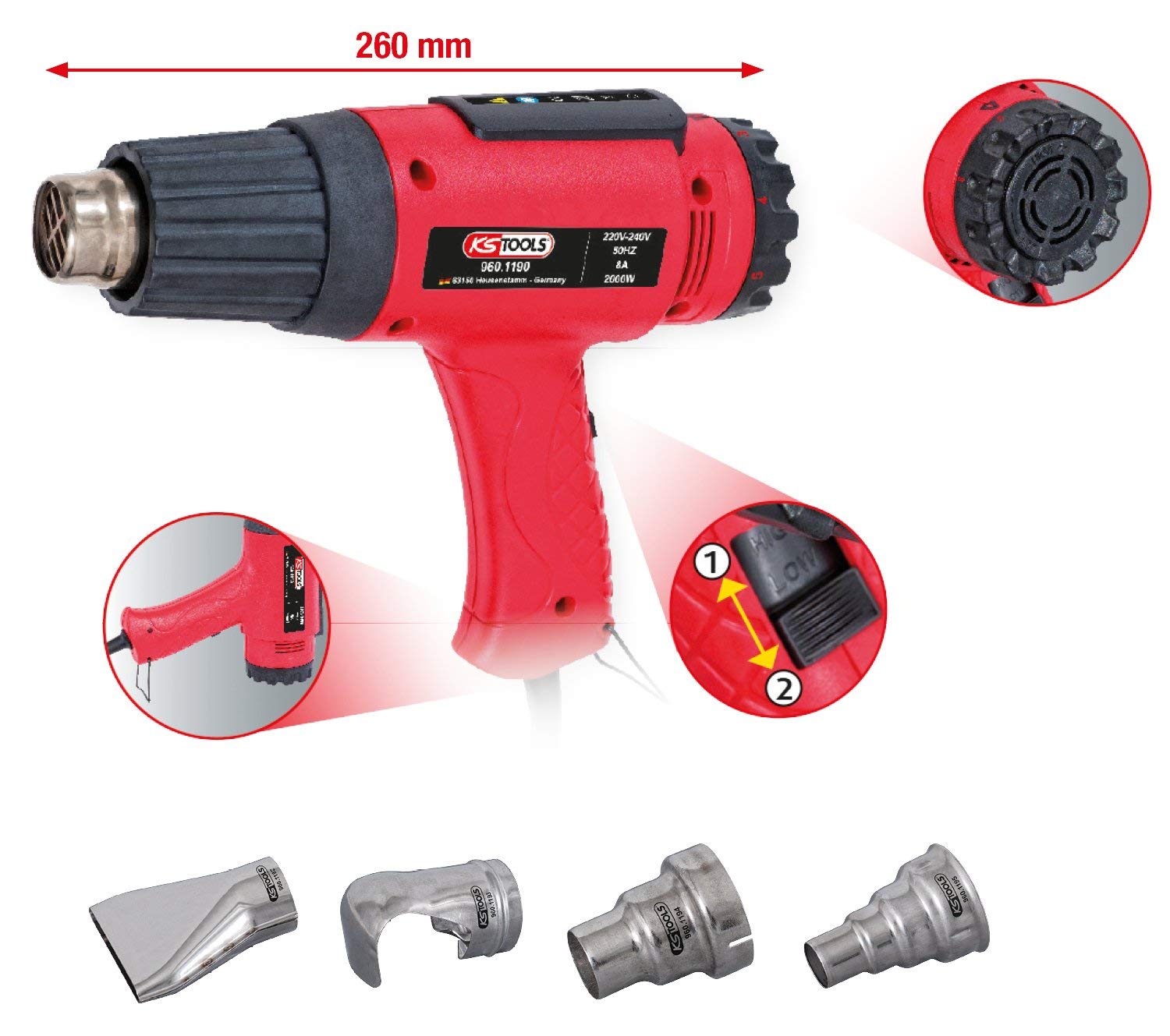 Décapeur thermique 2000 W KsTools