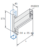 Console Unistrut 41x41 double
